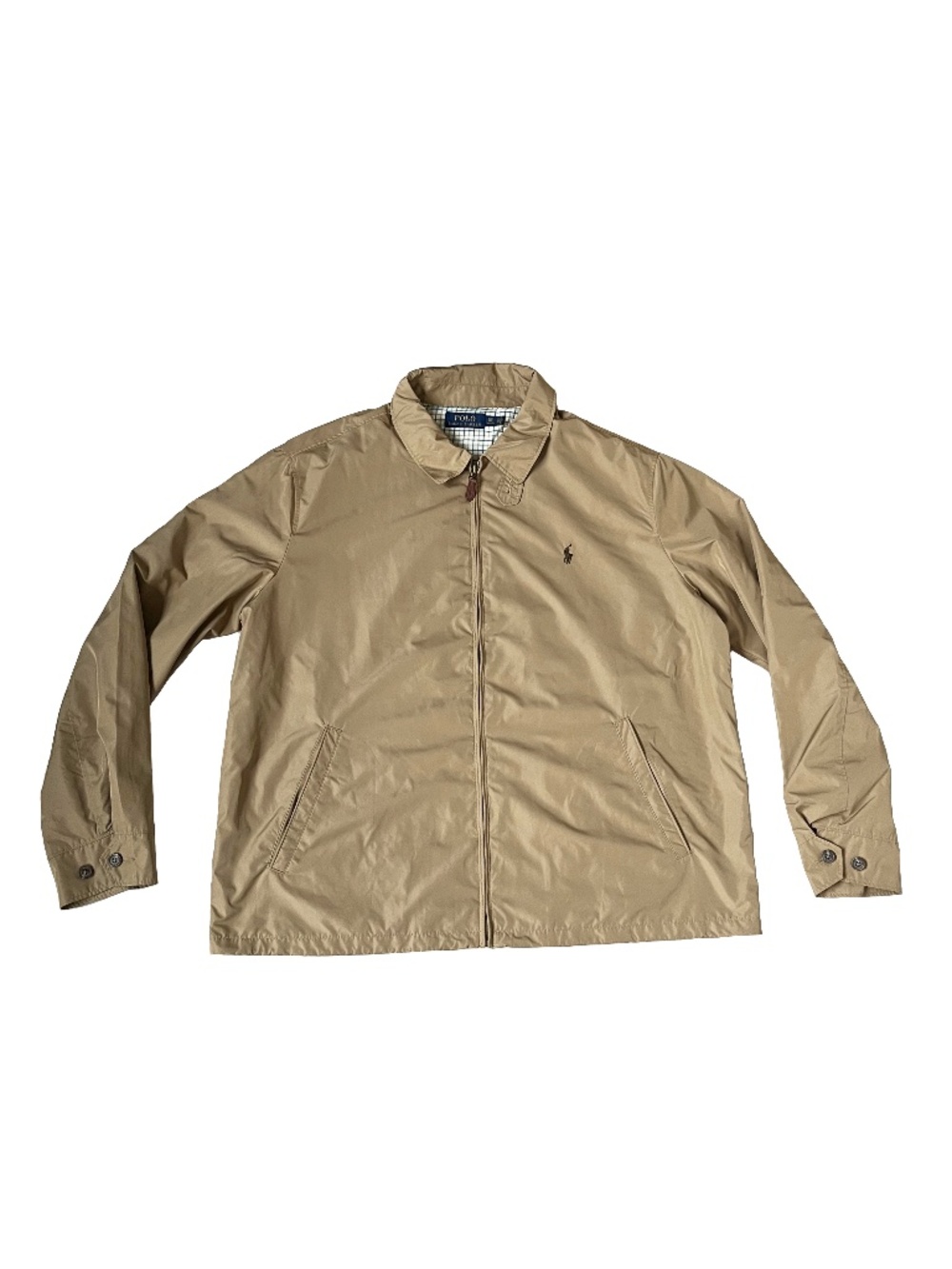 Polo Ralph Lauren Nylon Harrington Jacket Full Zip Pony Preppy